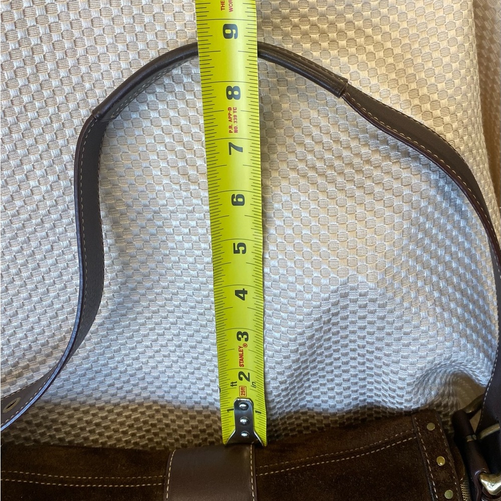 Never Used Vintage Coach Shoulder Bag. Suede Mix Soho. - Picture 3 of 9